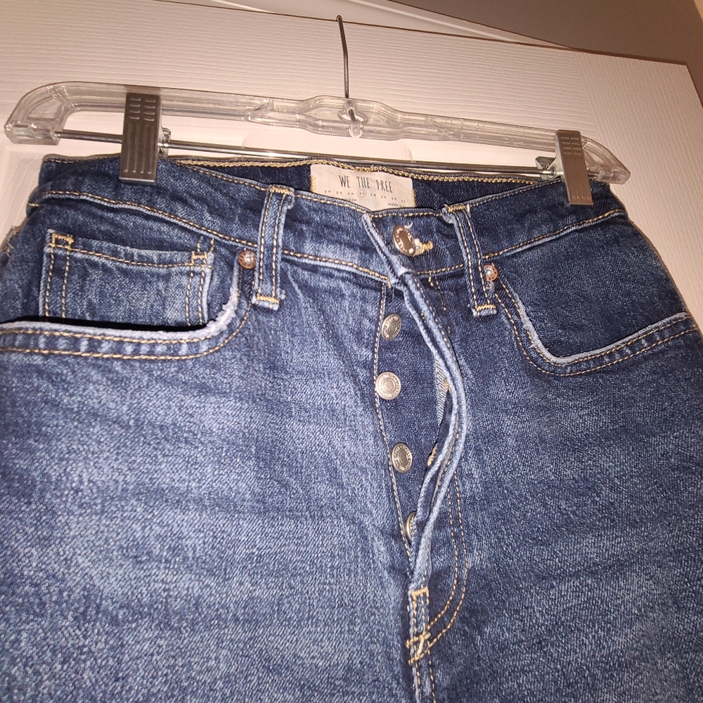 We The Free Free People distressed jeans Sz 27 - Picture 2 of 7